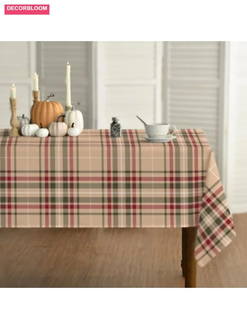 Buffalo Plaid Rectangular Tablecloth 60 x 84 Polyester